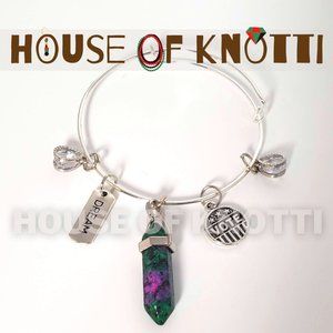 Vote Crystal Charm Bracelet
